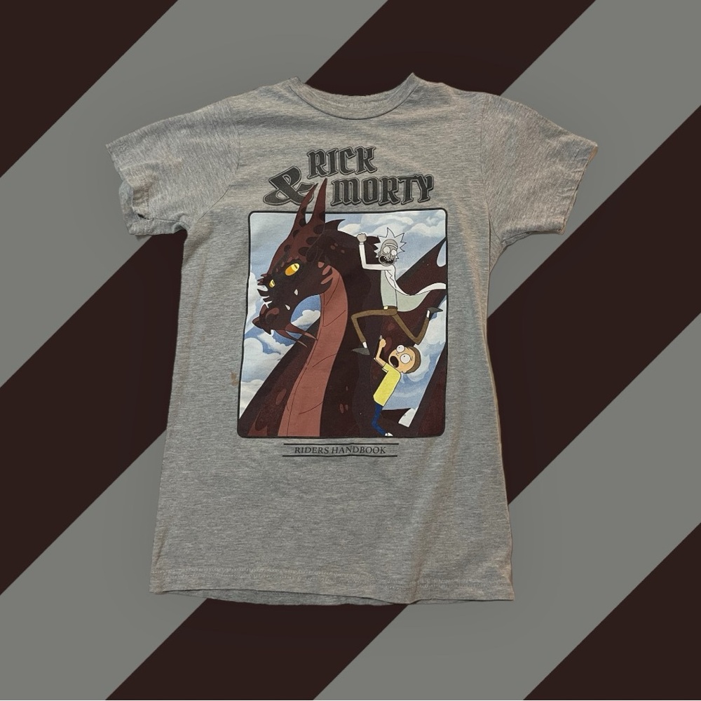 Rick and Morty “Riders Handbook” Graphic T-Shirt - Size (ADULT) Small